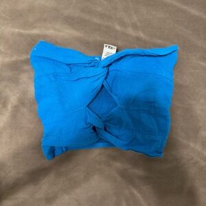 Blue Twist Front Top